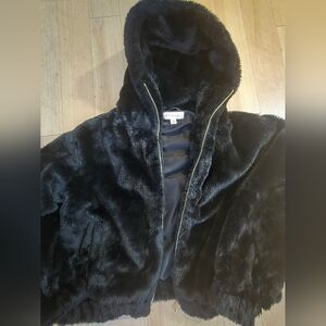 Hooded Fur Coat